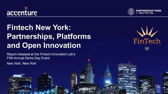 Fintech New York: Partnerships, Platforms and Open Innovation