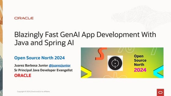 OSN-Blazingly Fast GenAI App Development With Java and Spring AI