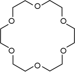 Chemical structure of 18-crown-6